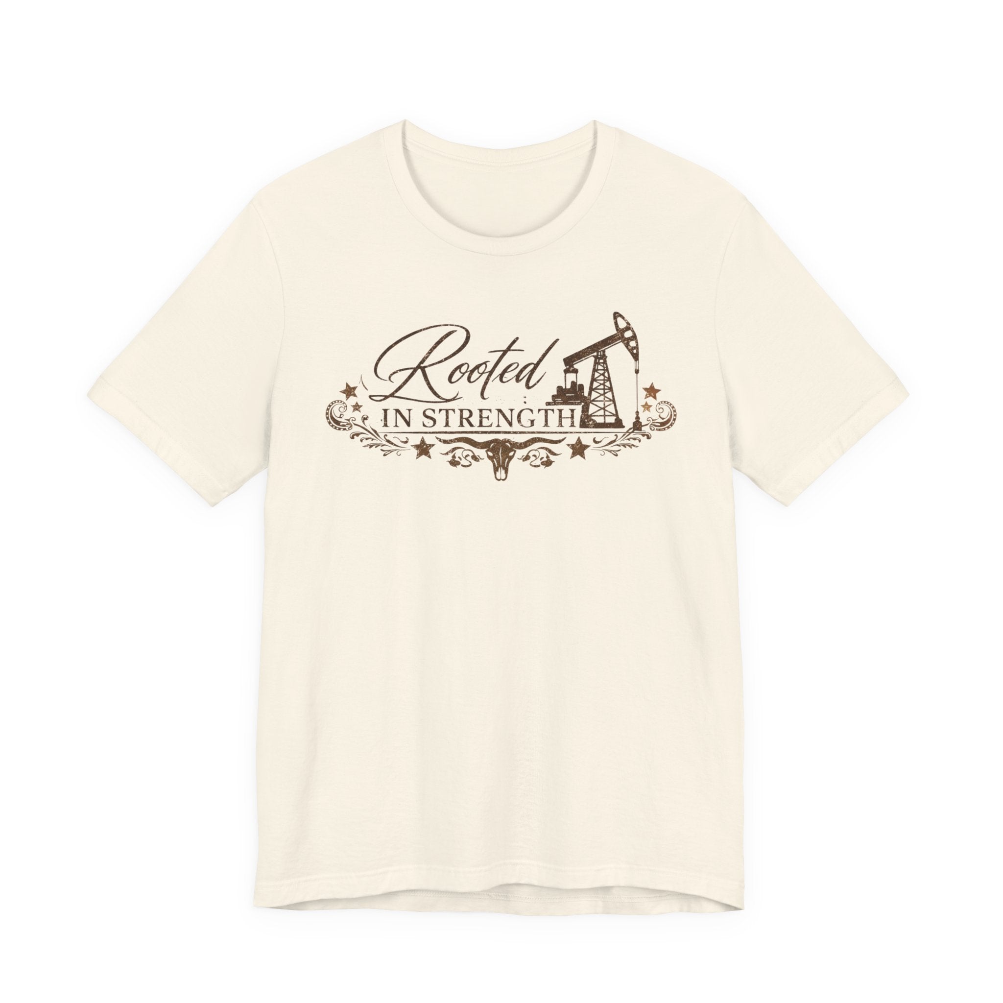 Rooted in Strength Tee — Oilfield Cowboy Graphic T-Shirt