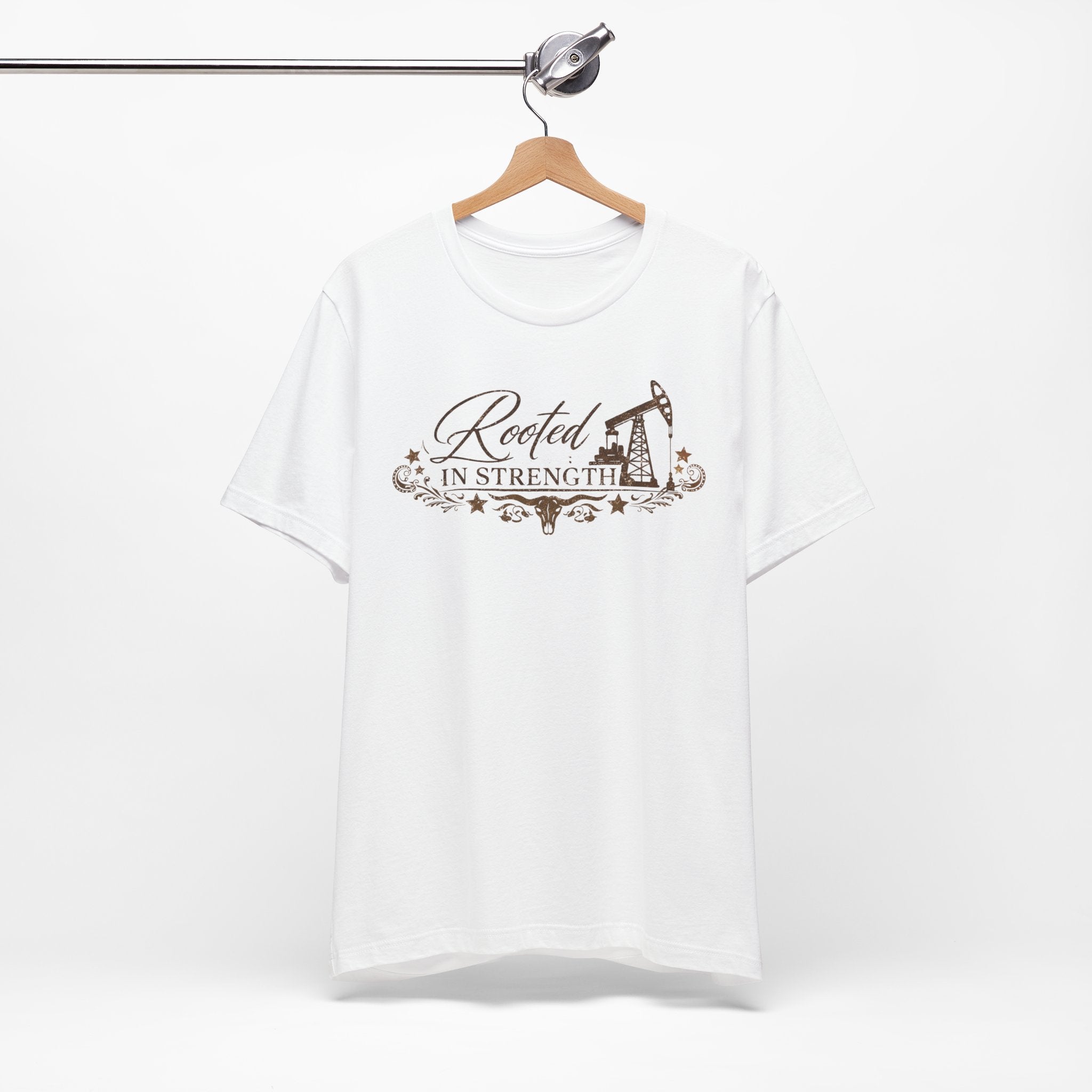 Rooted in Strength Tee — Oilfield Cowboy Graphic T-Shirt
